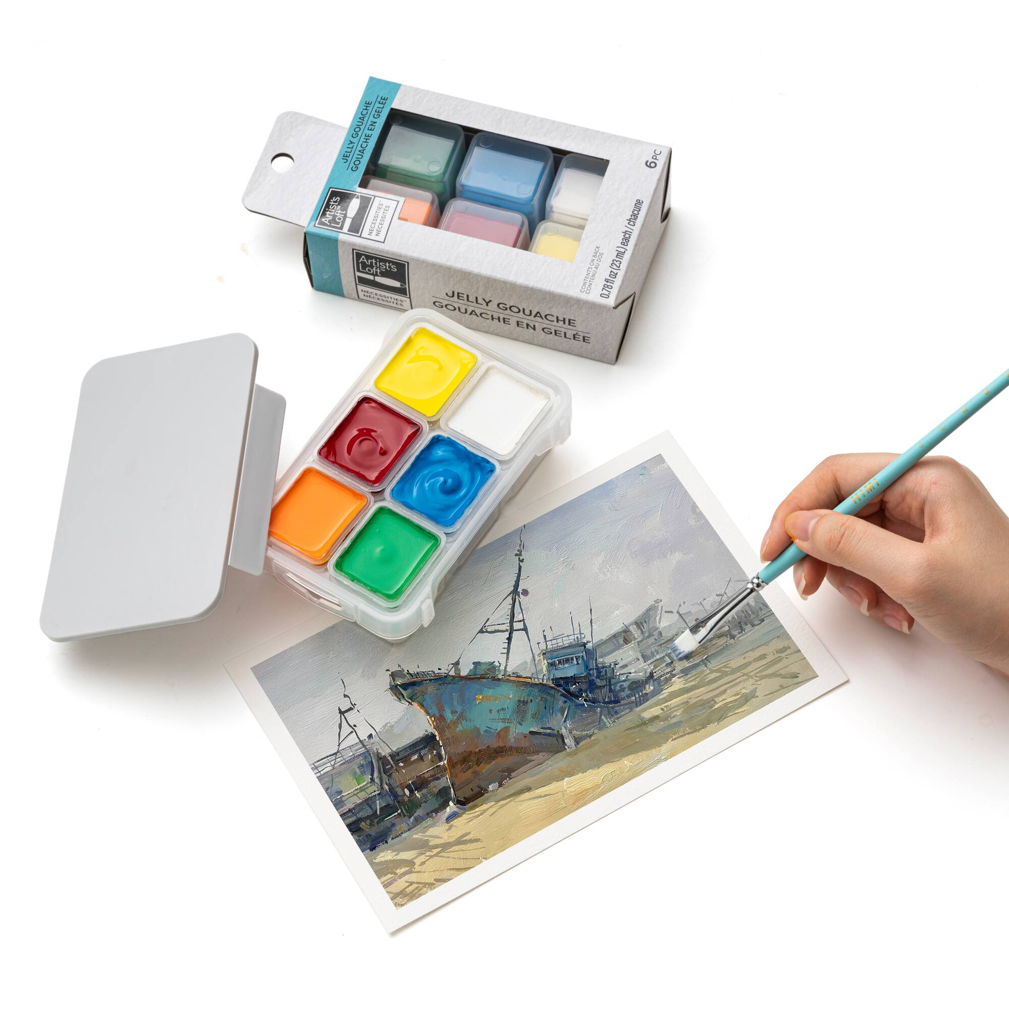 Necessities™ Mini 6 Color Jelly Gouache Paints by Artist's Loft™